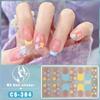 Nail Art French Nail Decals 3D Nails Polish Wraps Gel Nail Stickers Set Gel Full Nail Wraps  Nail