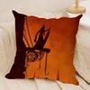 SSilent HHill Anime Cushion Cover Soft Plush Fabric DoubleSided Printed Sofa Cushion Cover for All Seasons Home Decor Gift
