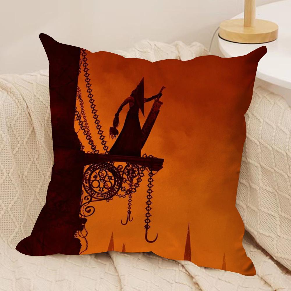 SSilent HHill Anime Cushion Cover Soft Plush Fabric DoubleSided Printed Sofa Cushion Cover for All Seasons Home Decor Gift 30x30cm