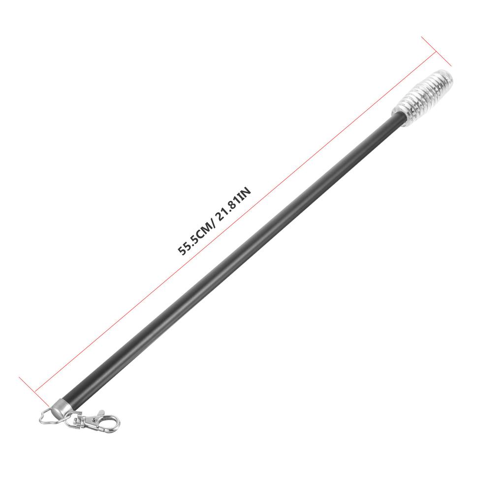 Curtain Stick Puller 21 Inch Aluminum Alloy Rust Proof Sturdy Curtain Opener Wand for Heavy Drapes Blinds Fabric Protection