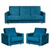 Lounge Furniture Set Alicja Sofa Bed Armchairs Family Meble Turquoise