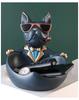1pc fashionable dog statue - storage box - animal resin imitation handicraft suitable for home decoration and holiday gifts