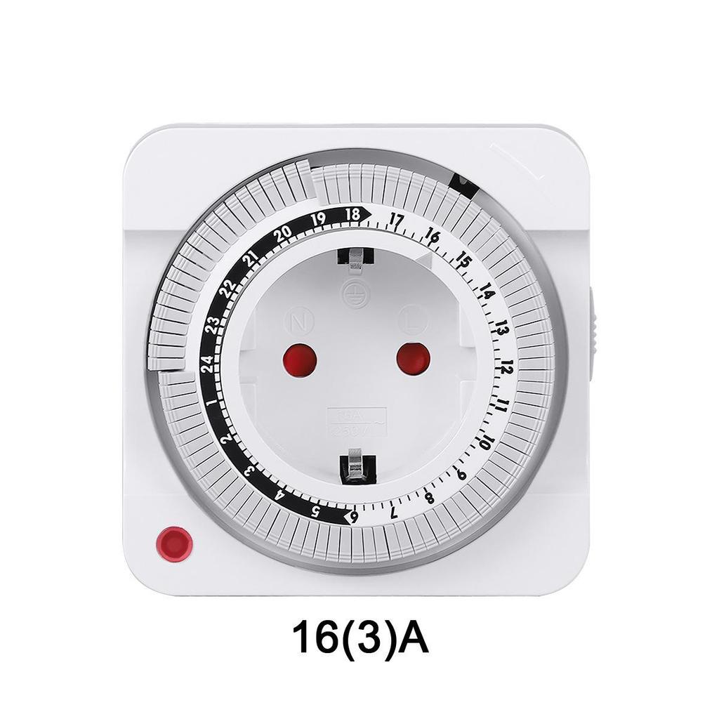 CE-zertifizierte europäische mechanische 24-Stunden-Zeitschaltuhr-Steckdose
