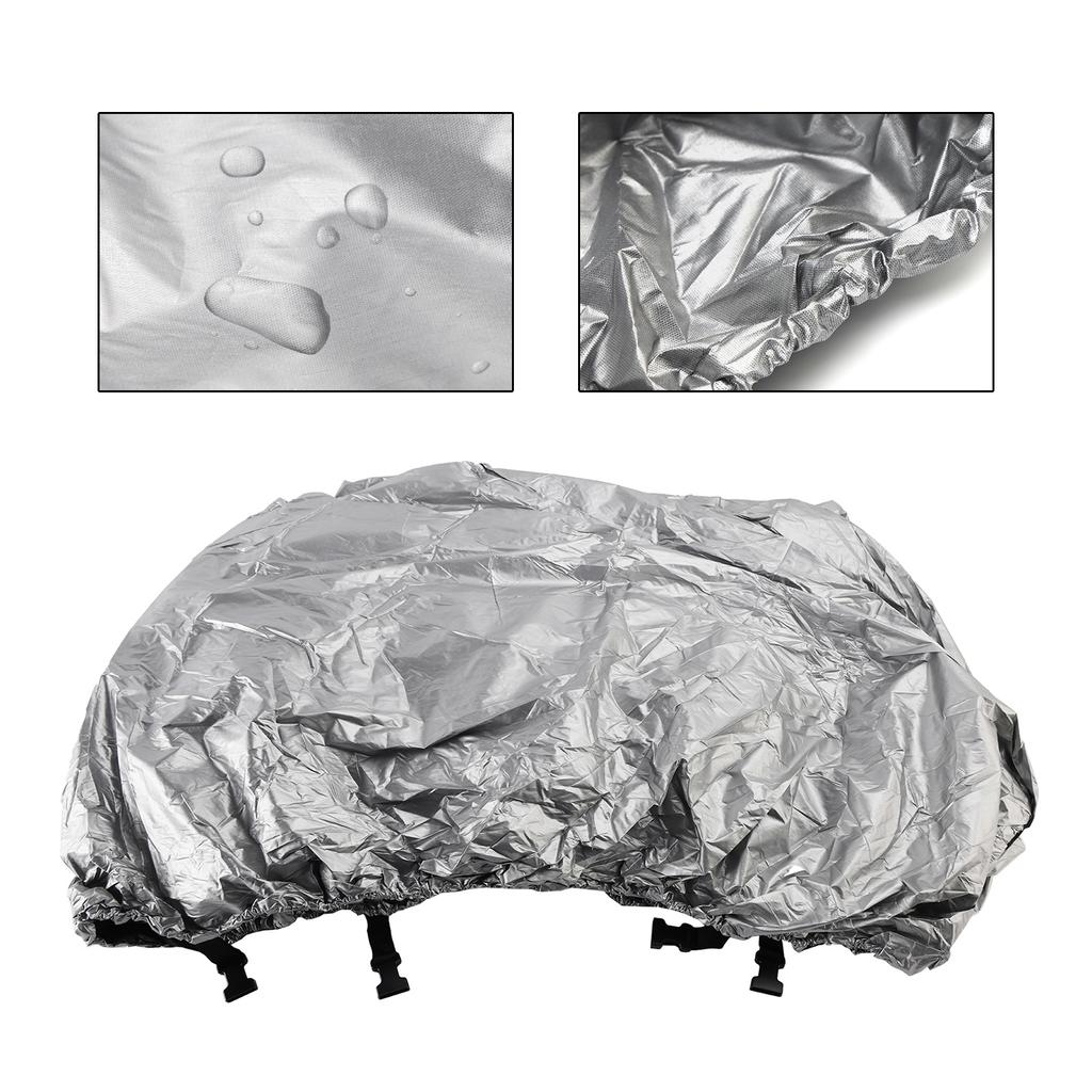 Heavy Duty Boat Cover Waterproof Silver For 16-18Ft Fishing Ski Bass Shelter