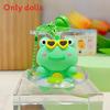 Circle Swimming Animal Cartoon Keychain Rabbit Frog Wearing Design Sunglasses