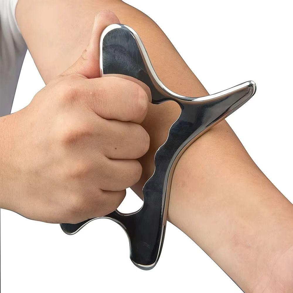 Stainless Steel Gua Sha Massage Tools Reduce Head Neck Pain Arm Massager Body Care