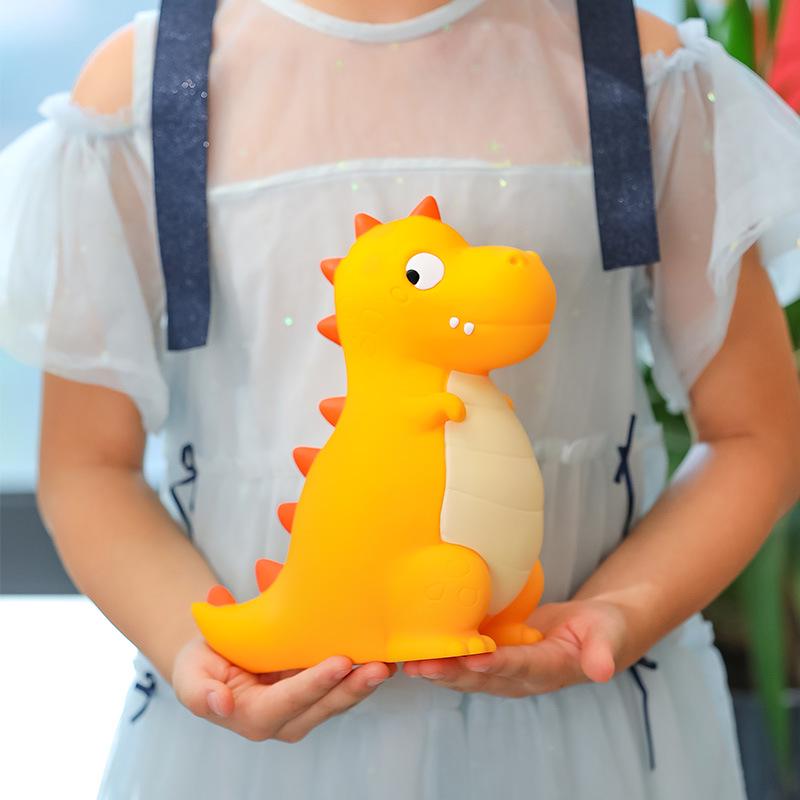 Cartoon Dinosaur Piggy Bank - Drop-Resistant Vinyl Money Saver, Perfect for Children's Day, Valentine's, Birthday Gifts