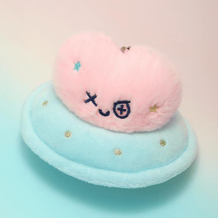 TREASURE TRUZ Planet Mini Plush Key Ring