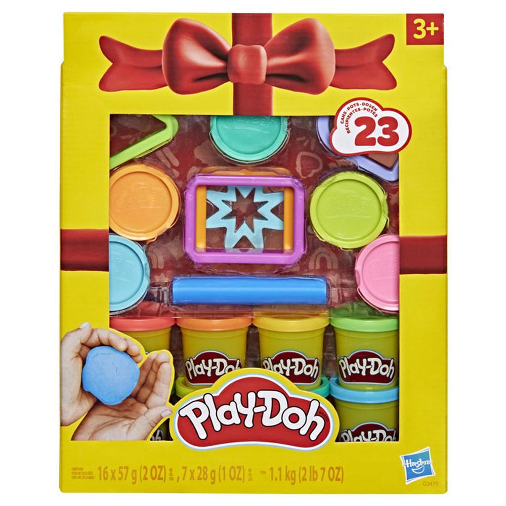 Play-Doh Coffret cadeau, pâte a modeler, 23 pots et 8 accessoires, Loisirs créatifs enfant, Classique, des 3 ans