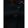 Casual All-matching Black Single Breasted Long Sleeve Cardigan Foreign Trade Original Order Small Loose Outdoor Women Knit
