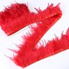 Feather5 10Meters Rooster Feather Trim 8-13CM Colored Chicken Feathers Ribbon  3-5" Saddle Pheasant Feathers Trim Fringe