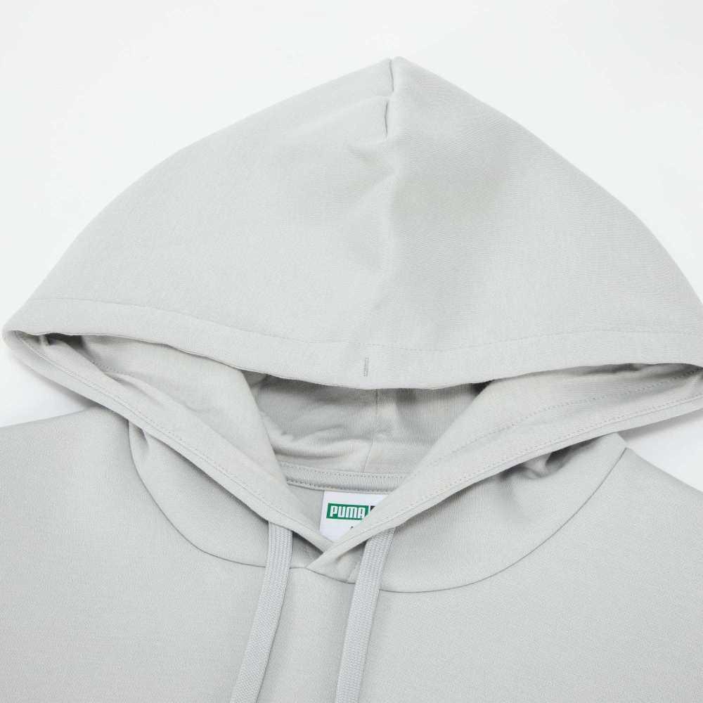 Puma Solid Color Logo Loose Sports Hoodie Unisex Hoodies Light-Gray 627879-09