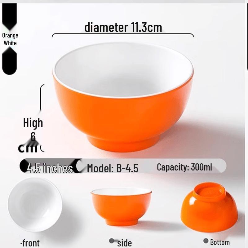 Durable Melamine Restaurant Rice Bowls