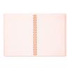 DESIGNPHIL MIDORI Notatnik A5 na kółkach - Różowy w kropki, Stylowy dziennik 15332006