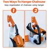 J1UL1N Tools Wall Mount Hanger Chainsaw Hanger Wall Mount Holder Garage Storage Chainsaw Holder