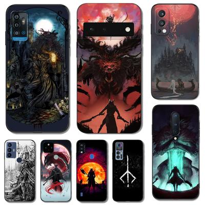 Capa Tpu preta para ZTE blade A3 A5 A7 2019 2020 A31 A51 A71 A7S V2020 L210 L8 smart vita 2022 v30 bloodborne blood moon art