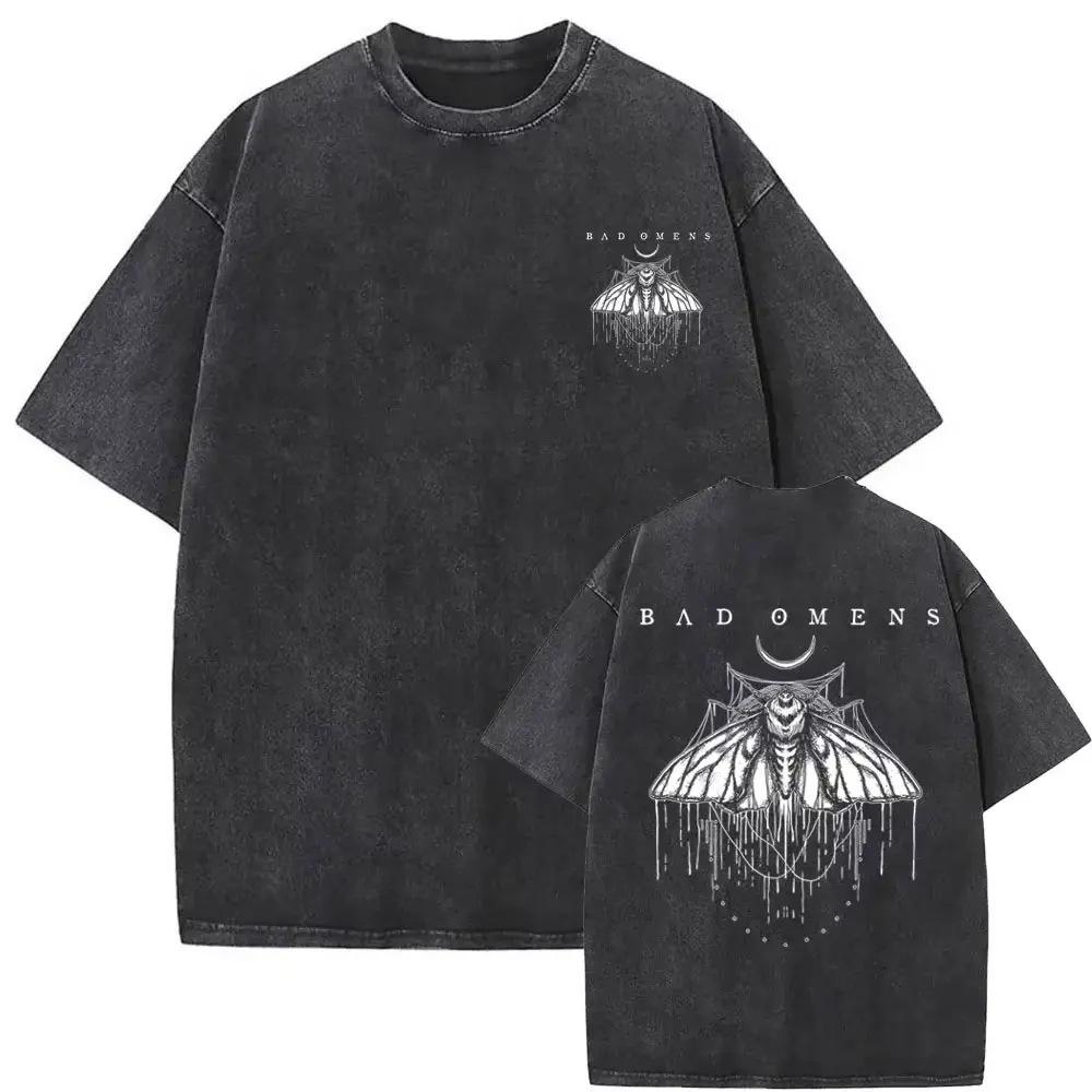 Vintage Washed Old America Rock Band Bad Omens Graphic T Shi S