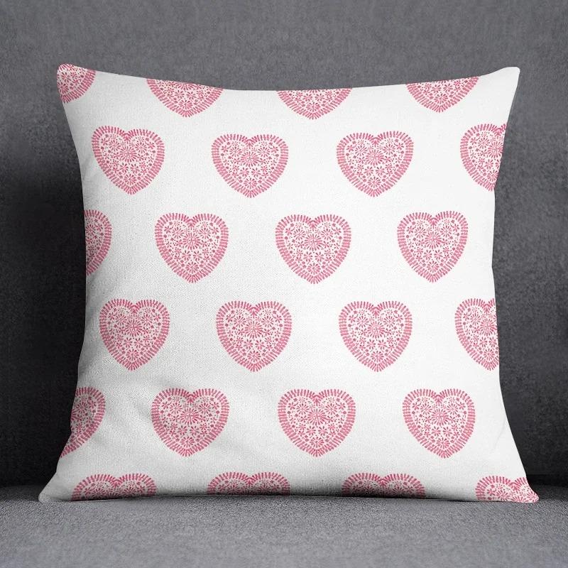 Pink Fresh Decorative Pillowcase Living Room Office Ornaments Home Pillowcase
