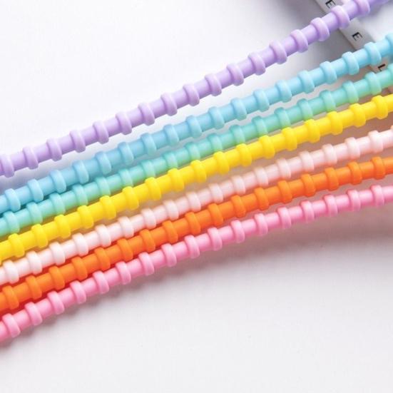 20Pcs Data Cable Organize Reusable Silicone Cable Tie Earphone Phone Charger Power Cord Bundling