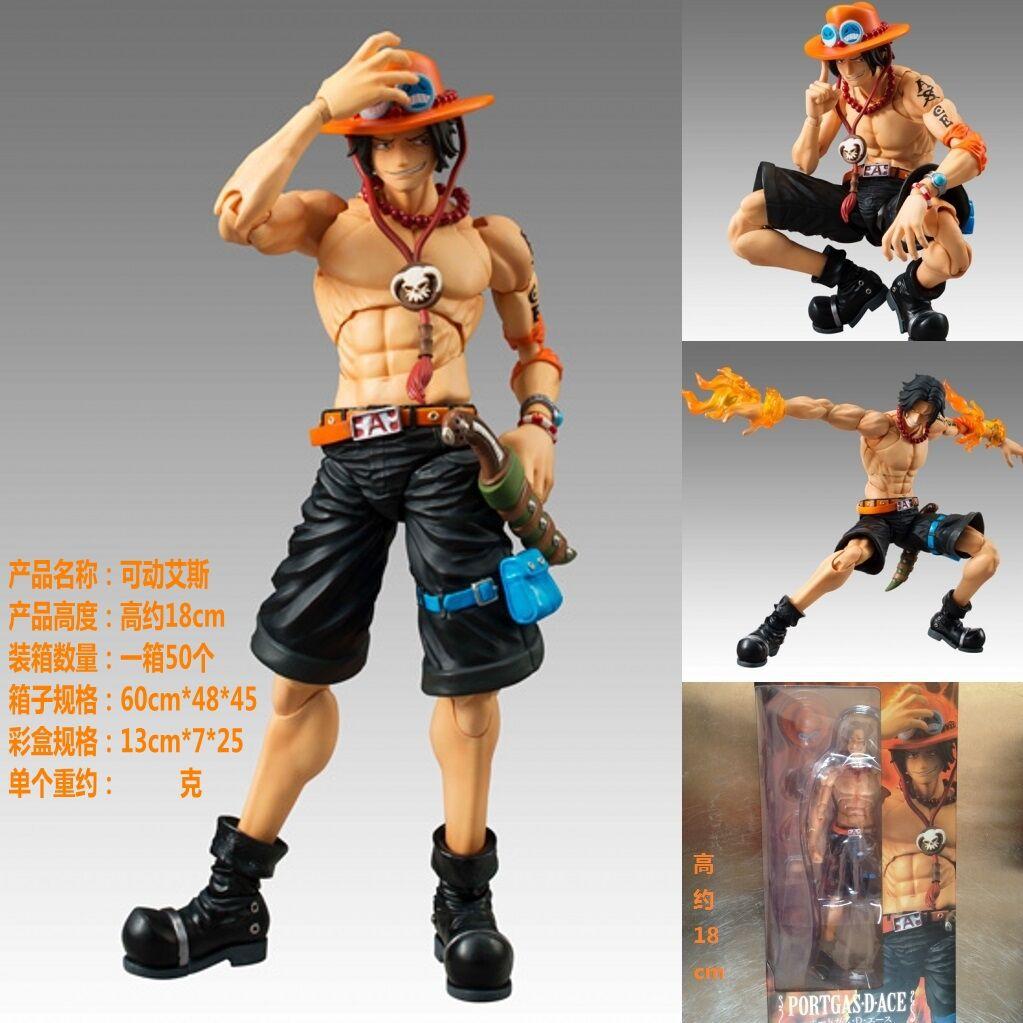 18cm Anime One Piece Monkey Luffy Zoro Portgas Ace Action Figure Articulated Joints Moveable Collection Model Toys Gifts D Poseable Scale Detailed