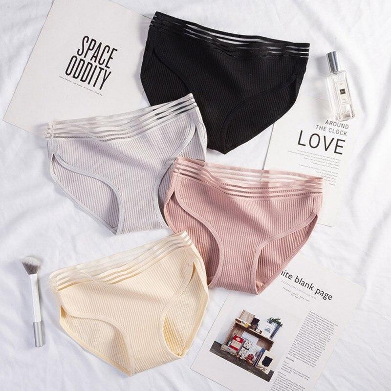 Hilo de mujer Cintura media Ropa interior de algodón Deportes grandes  Deportivos transpirables a rayas Calzoncillos de mujer comprar a buen  precio — entrega gratuita, reseñas reales con fotos — Joom