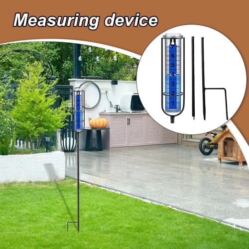 Outdoor Rain Gauge, Outdoor Rain Gauge | Decorative Rain Measurement Gauge | Garden, Deck, Lawn Measuring Device, Measuring Tool, Measuring Tool