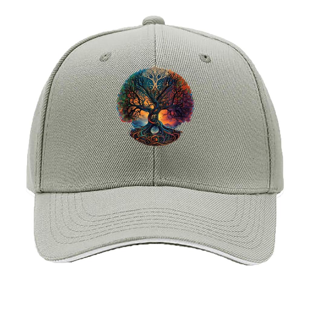 Tree Of Life Meditation Fantasy Art Design Sandwich Baseball Cap Unisex Women Sun Cap Outdoor Workouts Hat
