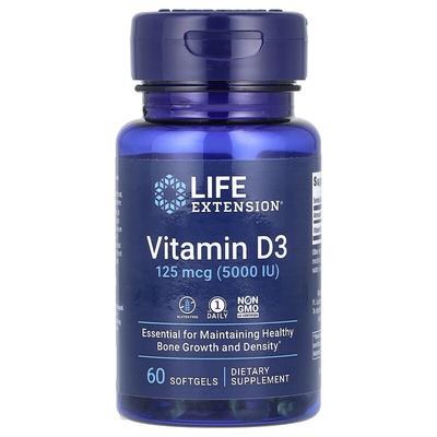 Vitamina D3, 125 mcg (5.000 UI), 60 Softgel