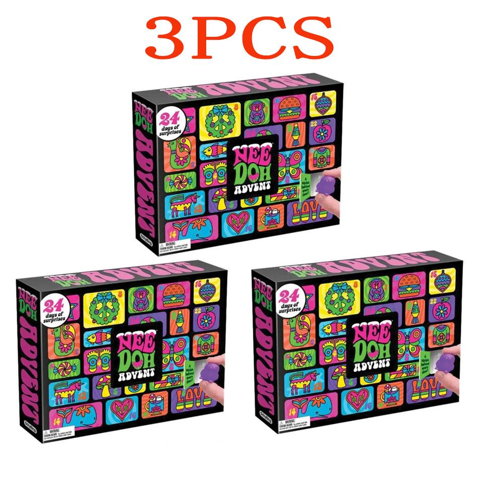 NeeDoh  Advent Calendar 24Pcs 3D PVC