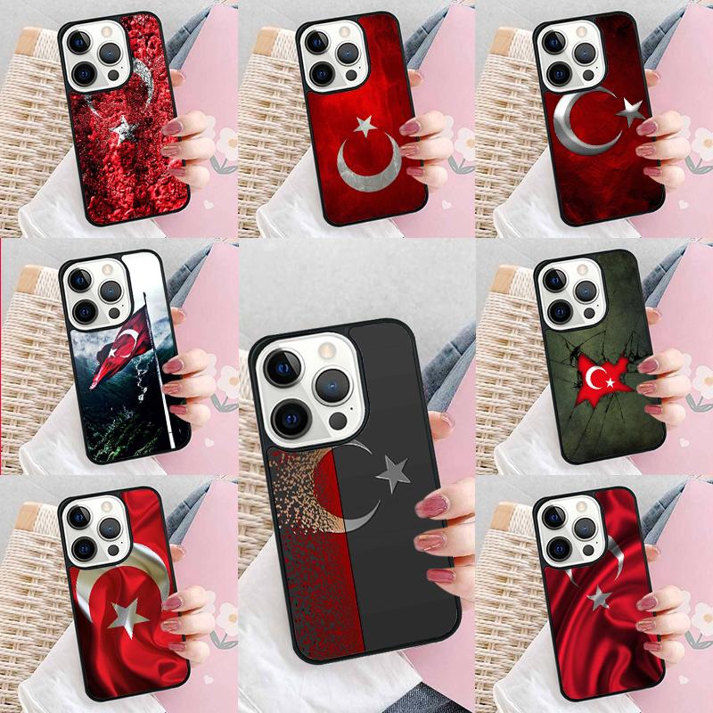 Republic Turkey Flag Ankara Phone Case For iPhone 17 Air 15 16e 14 13 Pro Max Coque 12 11 Pro Max PLUS cover