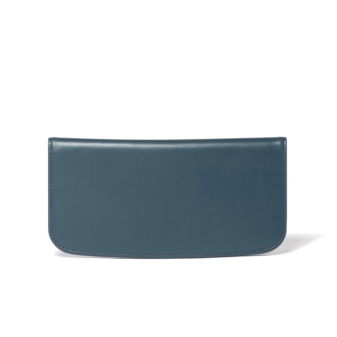 

Howell Billfold из воловьей кожи с тонкой вставкой, круглый MHLW4HT1, синий [Margaret Idea] [Бант] синий