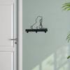 1pc Iron Crafts, Dog Lead/Leash Key Coat Door Towel Hanger Holder Rack Key Hook - DOG WITH LEAD, Wall hanging,Wall-mounted,Hooks