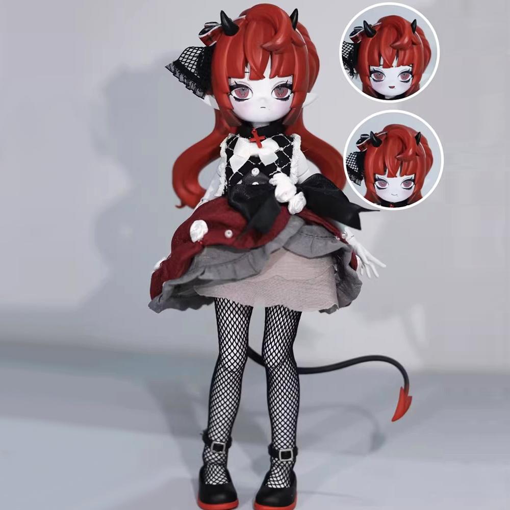 Na stanie Oryginalne Diabelskie Rogi Bjd Blind Box 1/8BJD Ruchoma Lalka Ozdoba Kreatywna Modna Zabawka Wykwintna Lalka Chłopcy Dziewczynki Prezenty