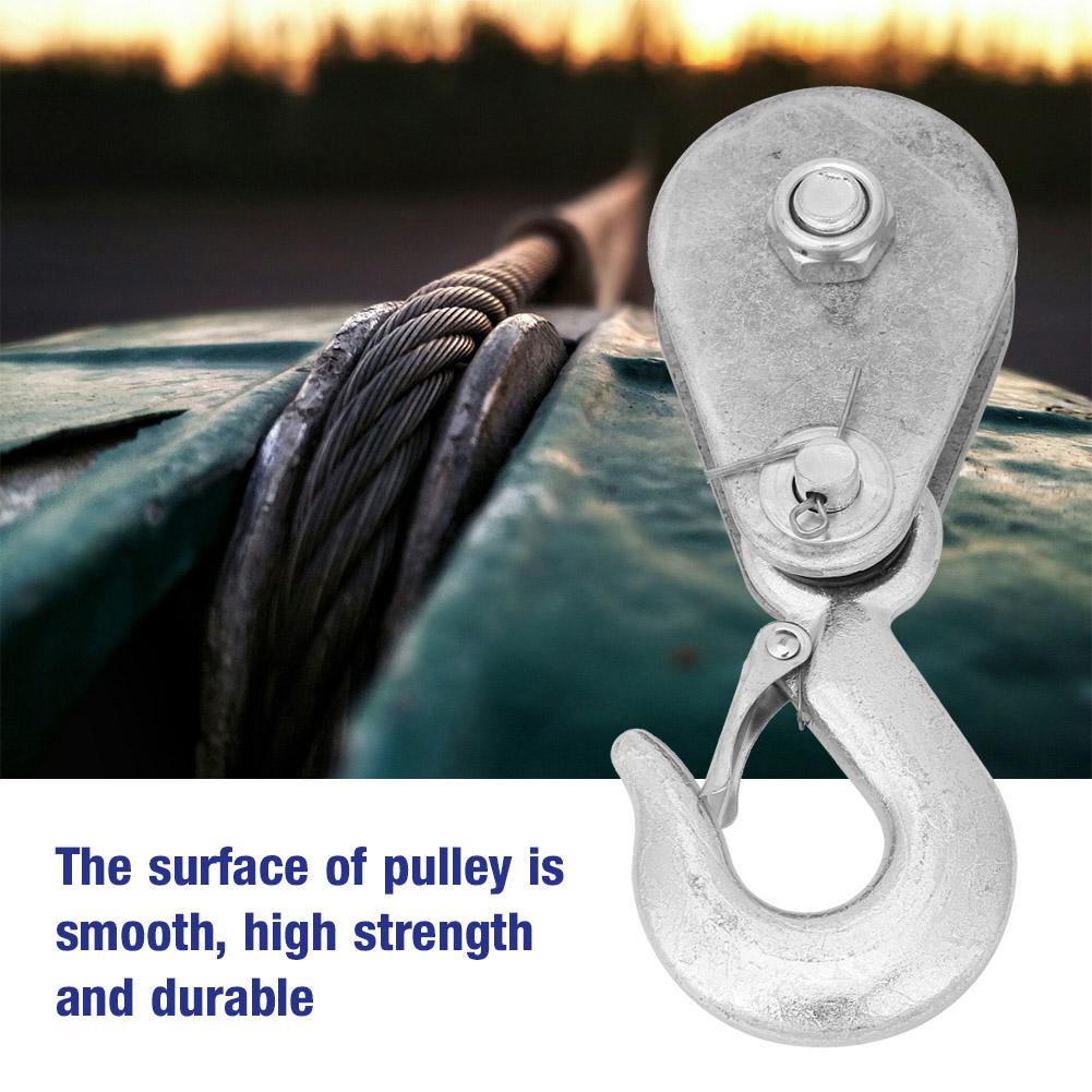 1Pcs High Strength Steel Single Wheel Lifting Rope Pulley Block(1 ton)