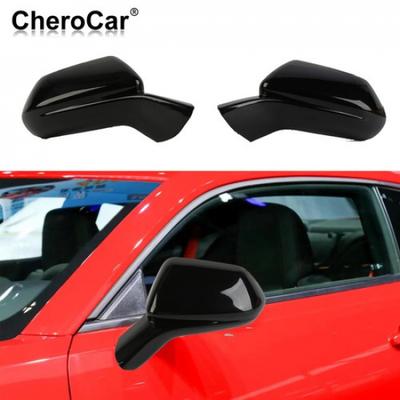 2Pcs Black Car Rearview Mirror Cover Trim For Chevy Camaro 2016- Accessories