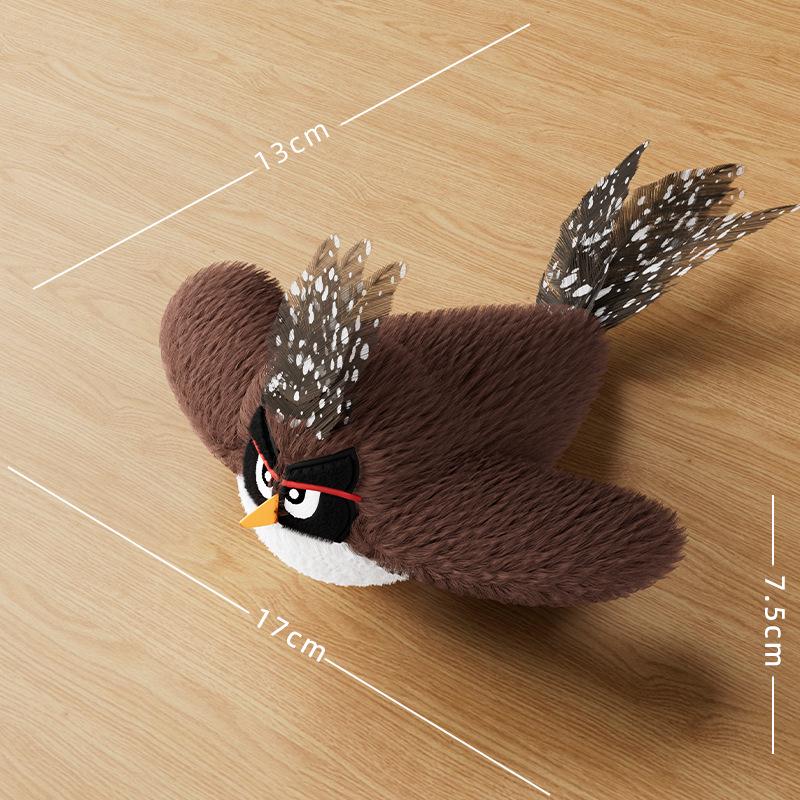 Electric Bird Sound Cat Toy - Self-Entertainment Teaser Stick