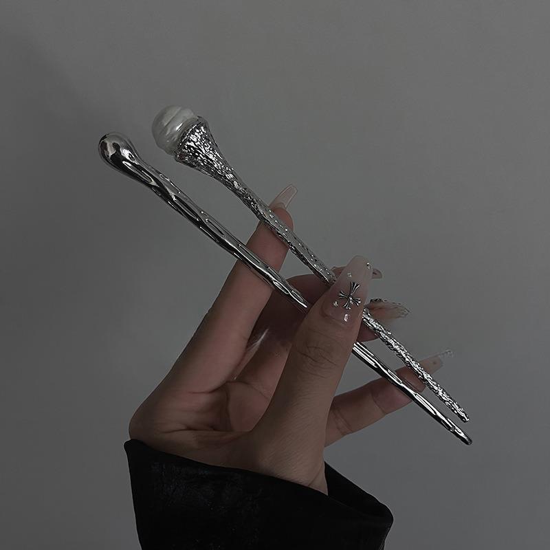 Vintage Faux Perle Haar Sticks Hairwear Frauen Einfache Chinesische Haarnadeln Haar Stäbchen Disk Hairsticks Kopfschmuck Schmuck