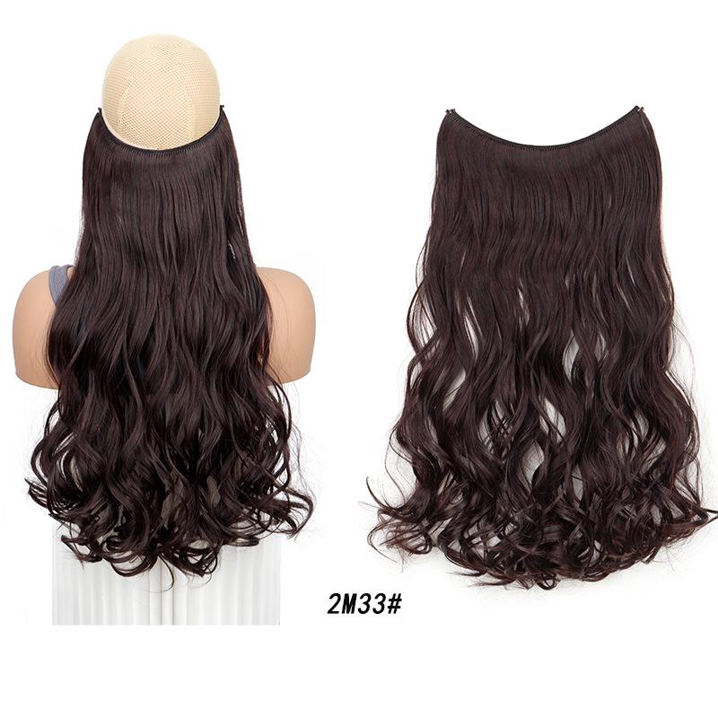 One-Piece Curly Clip-In Hair Extensions: High-Temperature Fiber for Enhanced Women's Volume