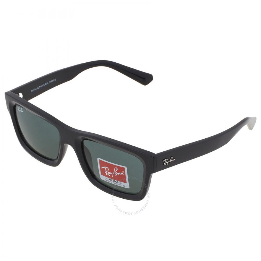 Ray Ban Warren Bio Based Dark Green Classic Rectangular Unisex Sunglasses Rb4396 667771 54