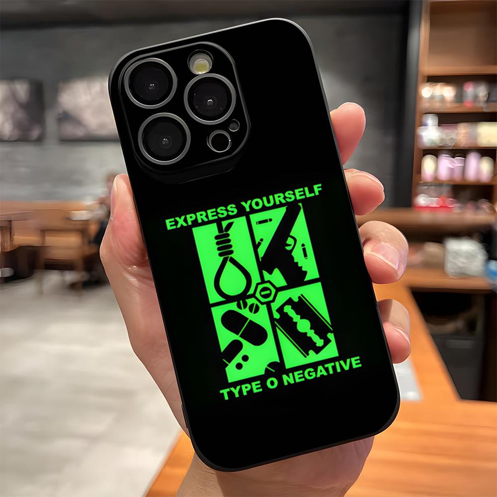 Rock Band Type O Negative Phone Case For IPhone 17 Pro Max 15 Pro 16 14 Plus 12 13 Mini 11 Pro Shockproof Soft Cover