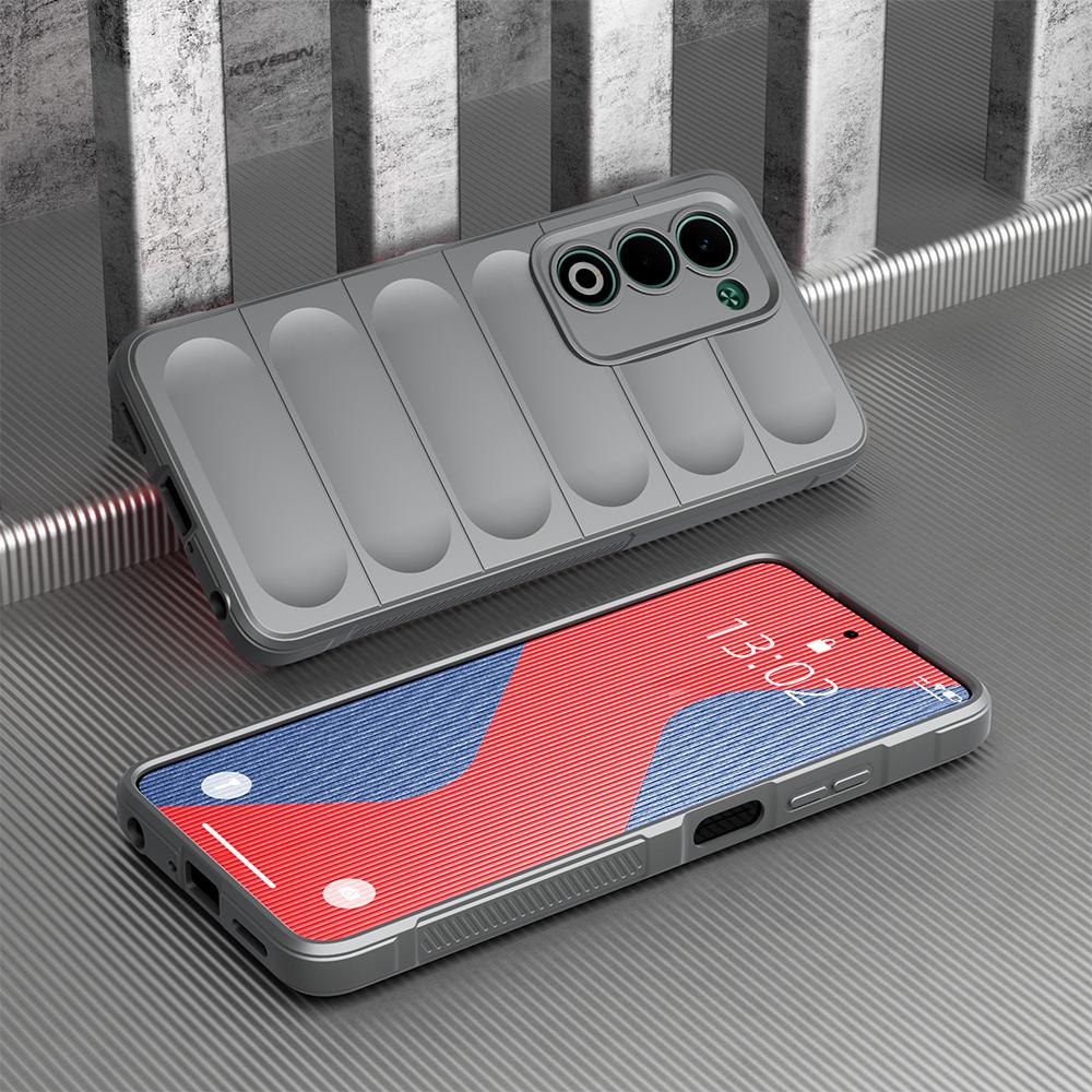 KEYSION Shockproof Matte Phone Case for OPPO A5 4G 5G Anti-skid Soft Silicone Phone Back Cover for OPPO A5 5G