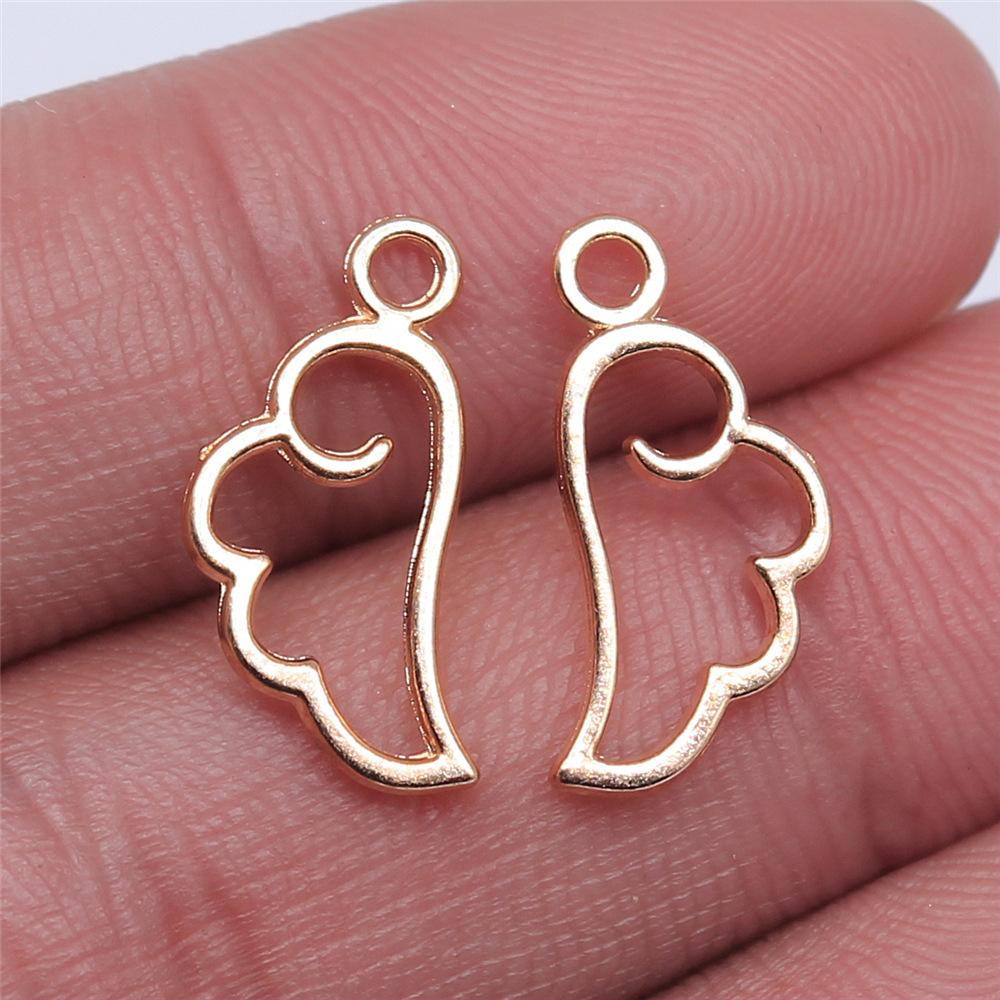 40pcs Angel Wings Connector Charms For Jewelry Making Wing Charms DIY Handmade Tibetan Finding Jewelry