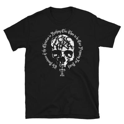 Bereite dich auf den Tod vor Orthodoxes Golgotha Kreuz Schädel T-Shirt 100% Baumwolle Rundhals Kurzarm Sommer Freizeit Herren T-Shirt Größe S3XL