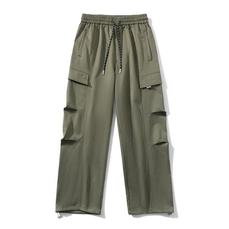 

Мужские повседневные брюки для улицы, мужские весенне-осенние брюки карго свободного кроя, универсальные драпированные прямые спортивные штаны 4XL