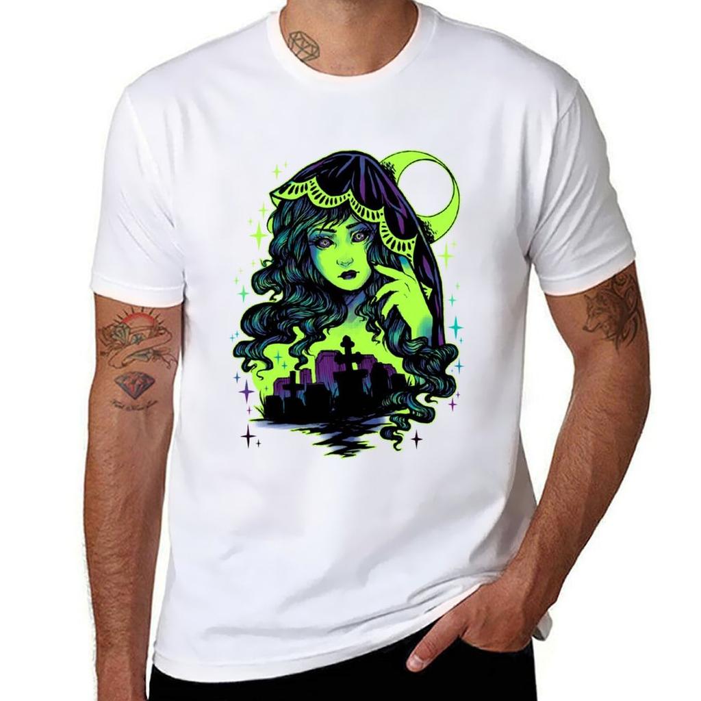 Grave Spirit Color TShirt Modern Style Print TShirt
