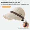 Women'S Foldable Sun Hat Summer Outdoor Beach Wide Brimmed Fisherman'S Hat