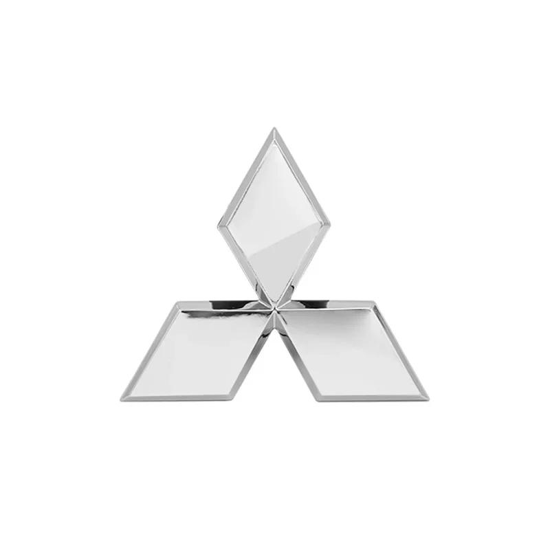 1Pc Car Front Hood Emblem For Mitsubishi Outlander Lancer 9 10 Pajero L200 EX ASX Creative Rear Boot Trunk Logo Auto Accessories
