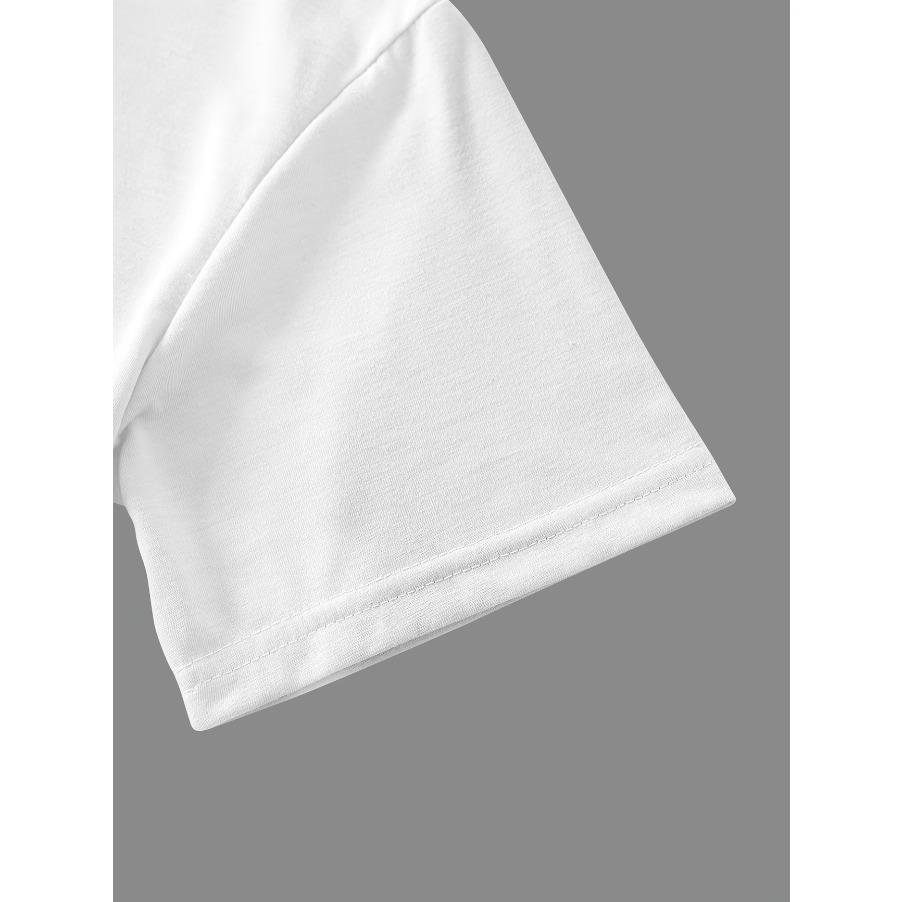 100% Cotton Short Sleeved T-shirt for Women Summer, Fashionable, Comfortable, Breathable, Round Neck Casual Top