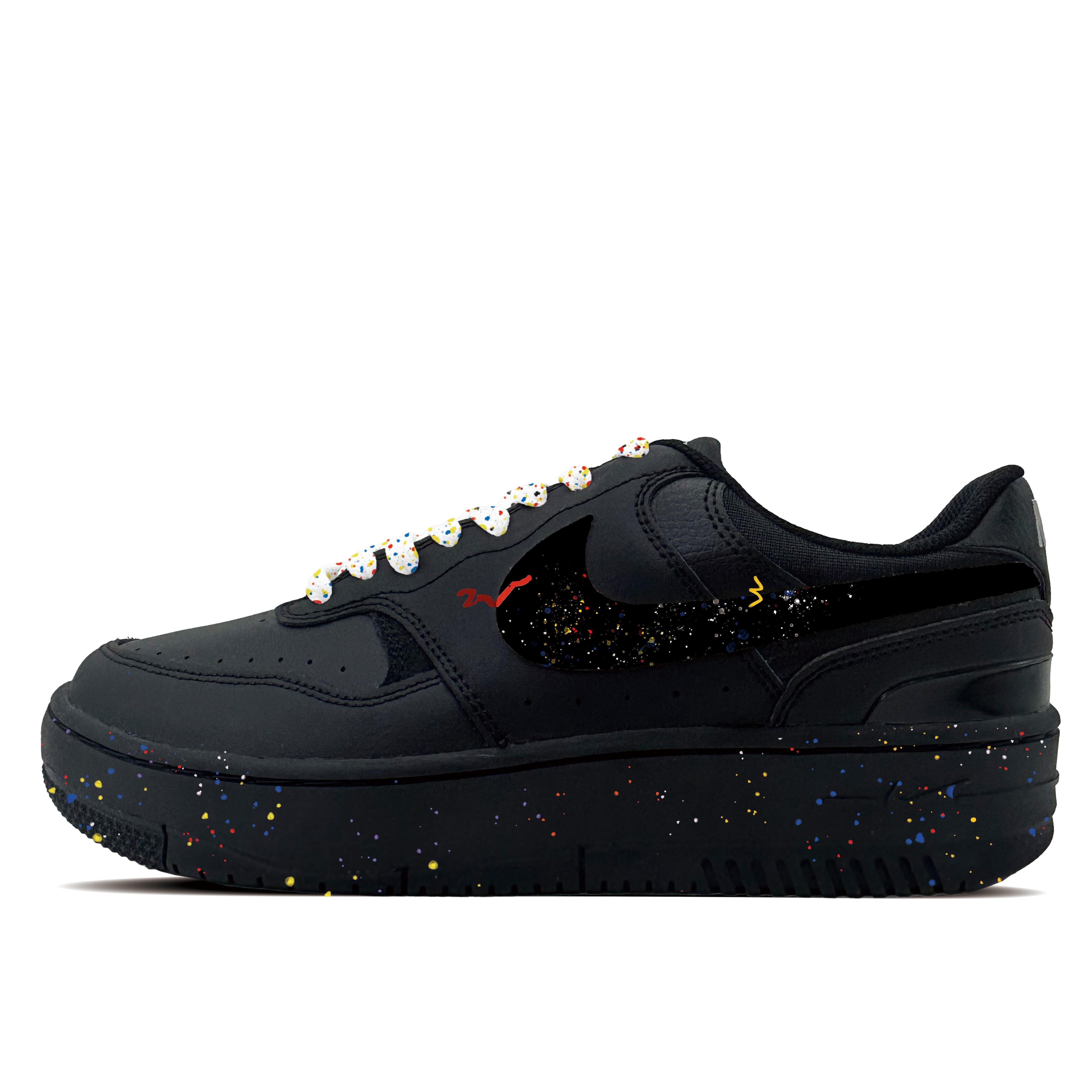 

Nike Gamma Force Jet Camouflage Synthetic Leather Abrasion Resistant Low top Skateboard Shoes Women s Black HQ1674-001(team-1081) 36.5