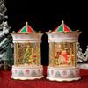 Christmas decorations carousel ornaments with music falling snow glowing water-filled ornaments music box gifts